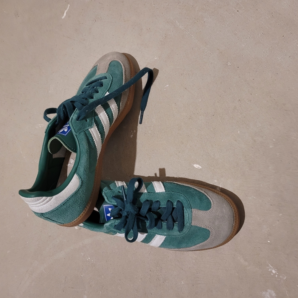 Adidas Green and Gray Sneakers